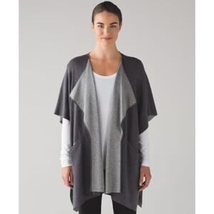 Lululemon After Asana Wrap Gray One Size